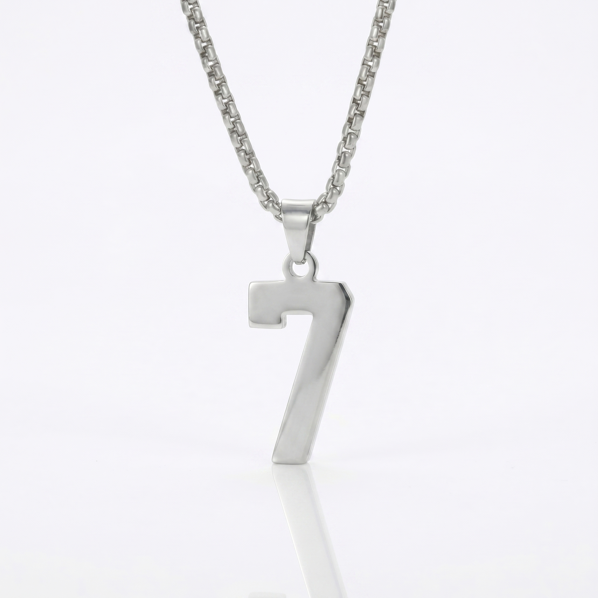 Custom Engraved Sports Number Necklace