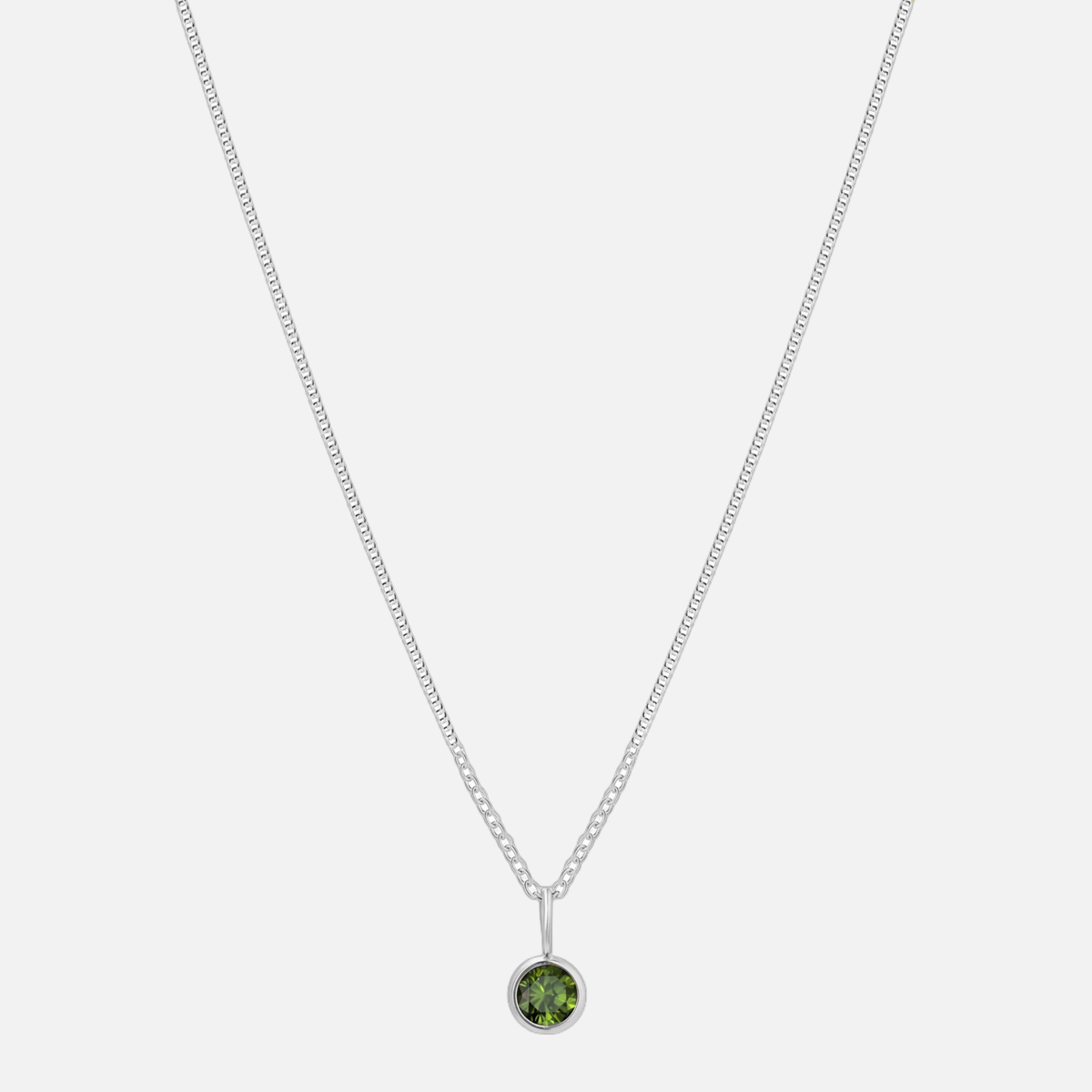 Suspended Birthstone Necklace (14k Gold-Plated)