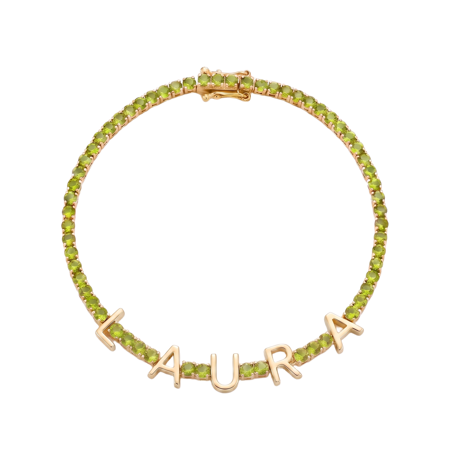 Custom Name Multi-Colour Tennis Bracelet