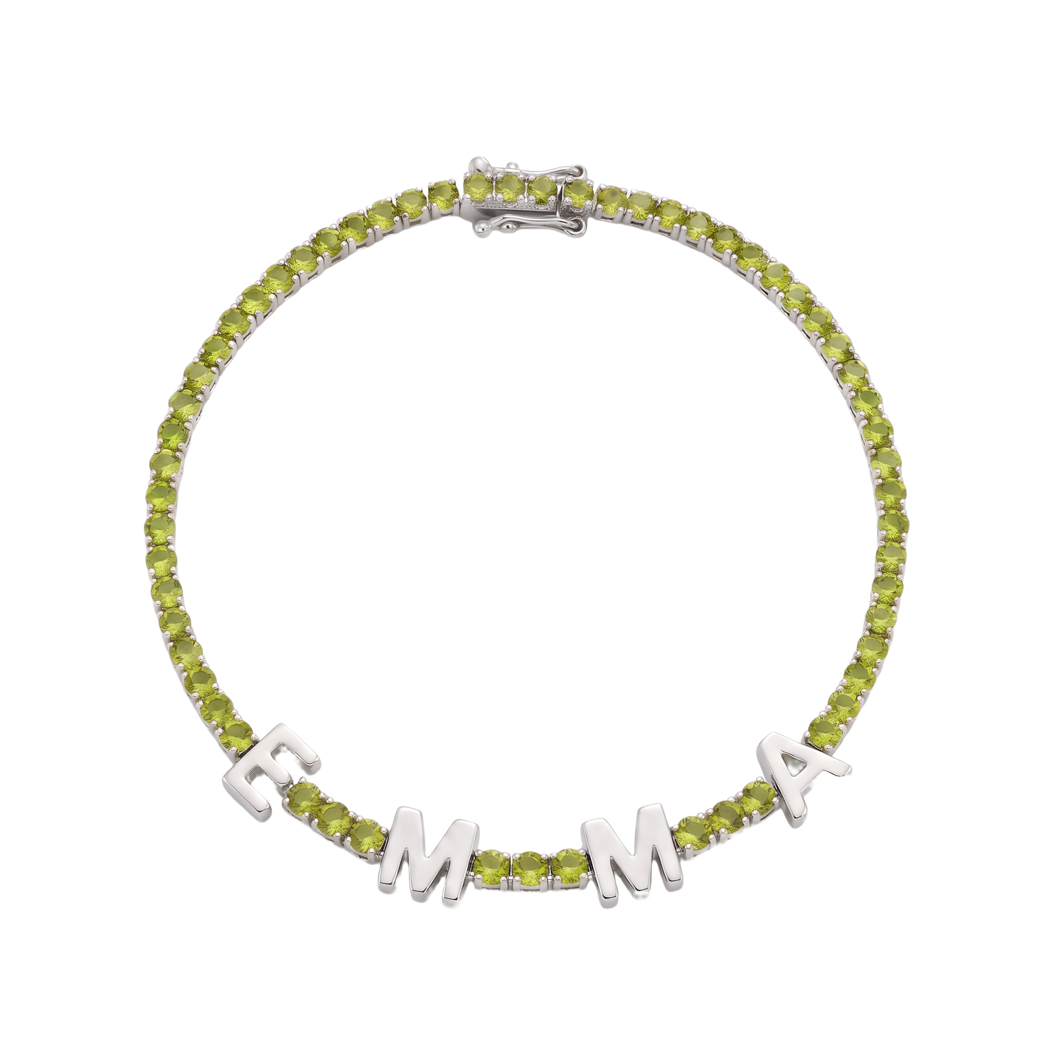 Custom Name Multi-Colour Tennis Bracelet