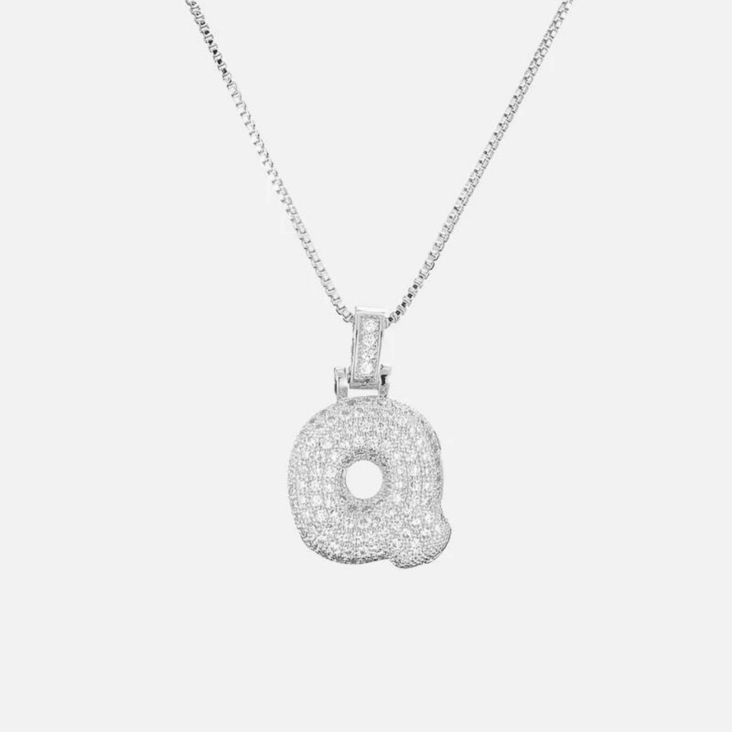 ICED Big Bubble Initial Necklace - Jewelled Me