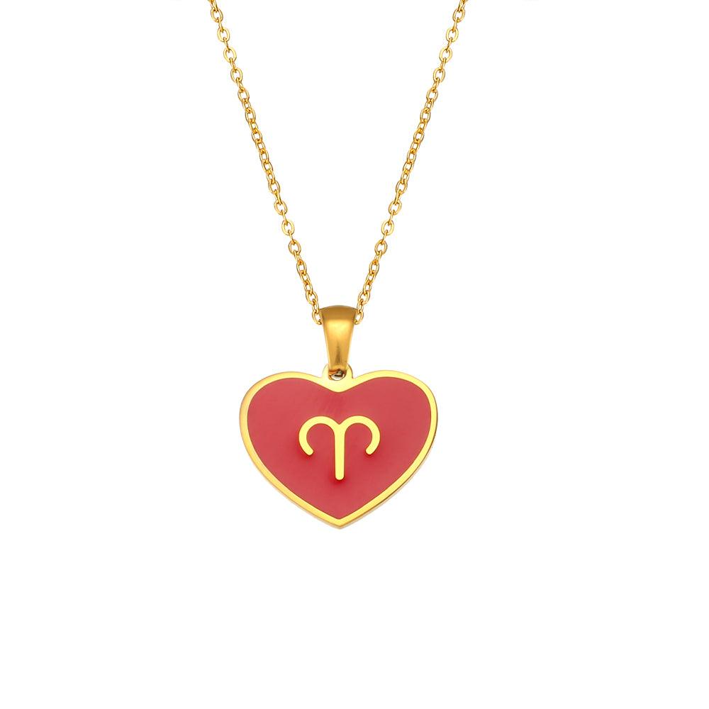 Coloured Zodiac Necklace - Jewelled Me
