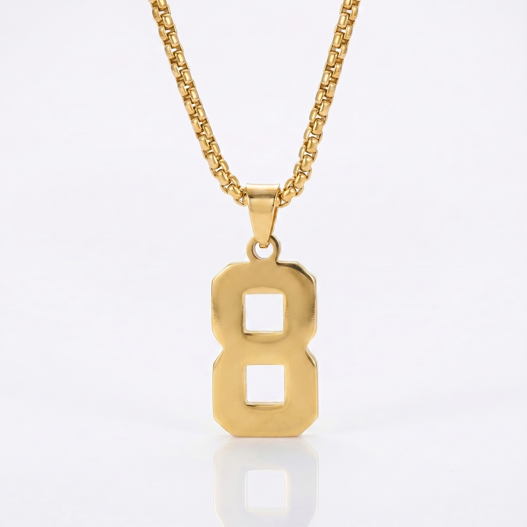 Custom Engraved Sports Number Necklace