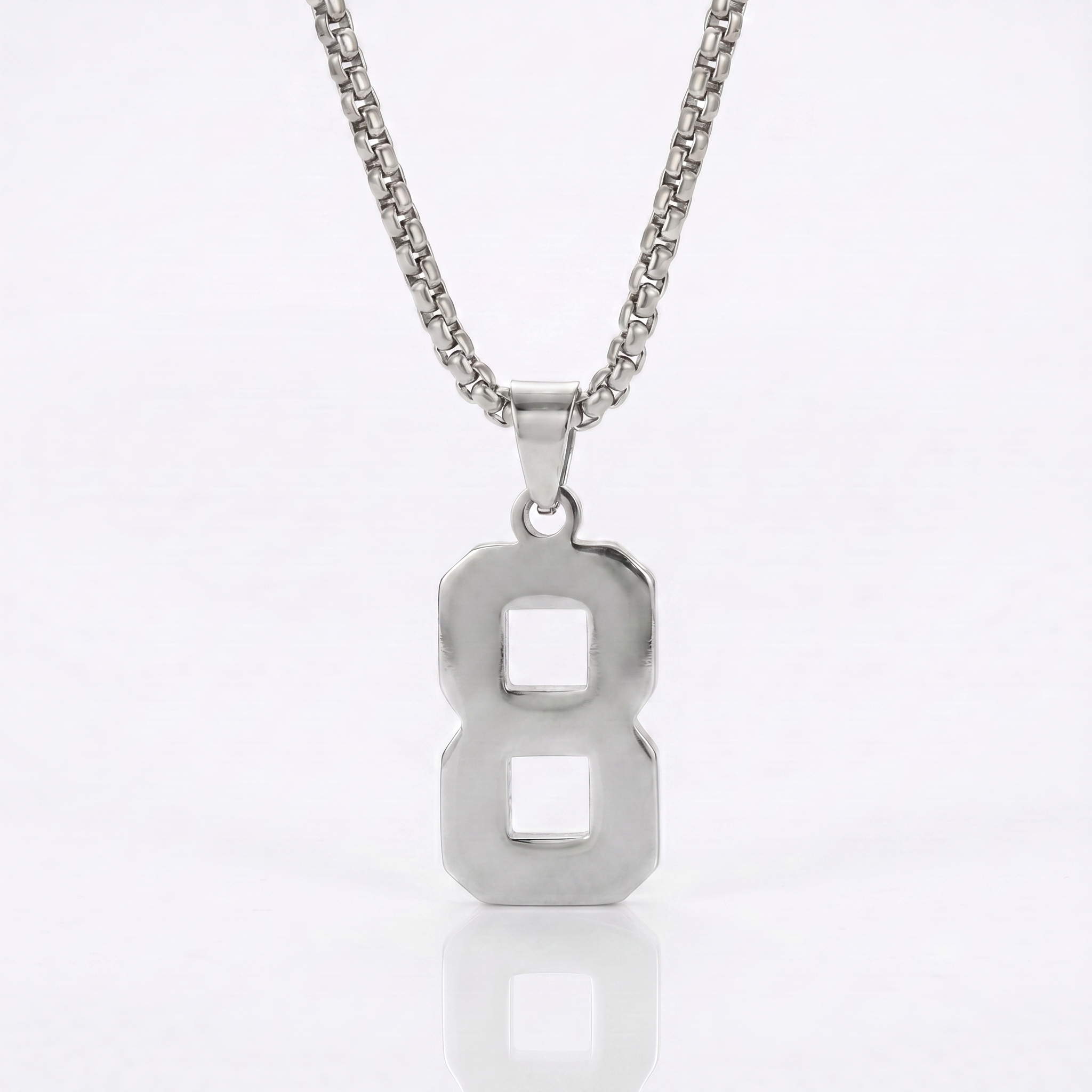 Custom Engraved Sports Number Necklace