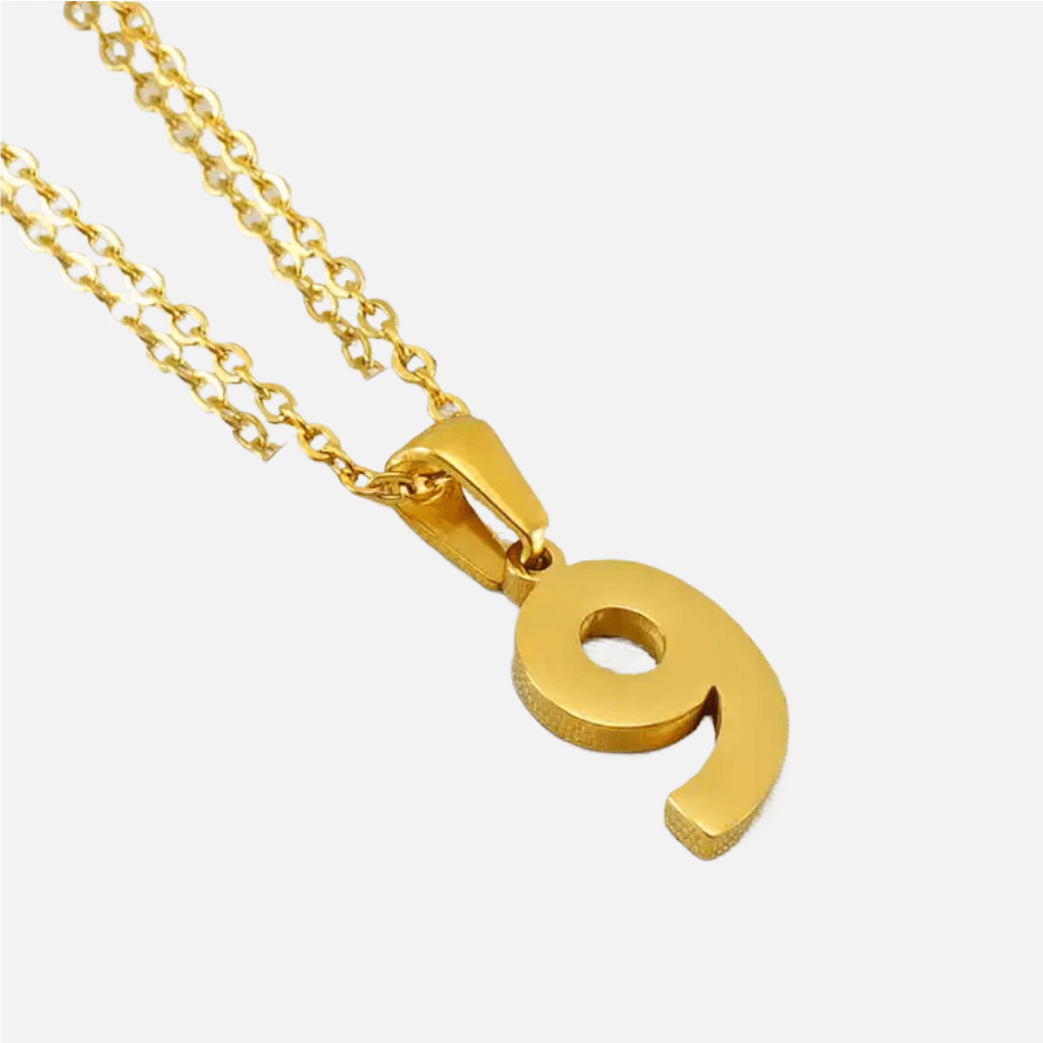 Lucky Number Necklace (18k Gold-Plated) - Jewelled Me