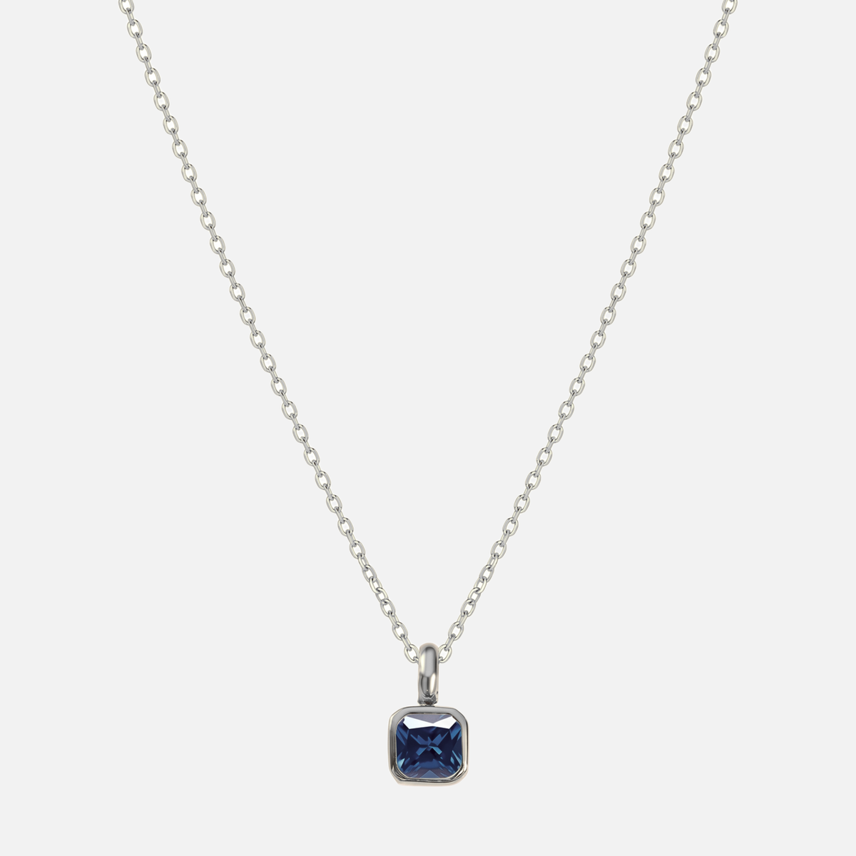 Carré Birthstone Necklace
