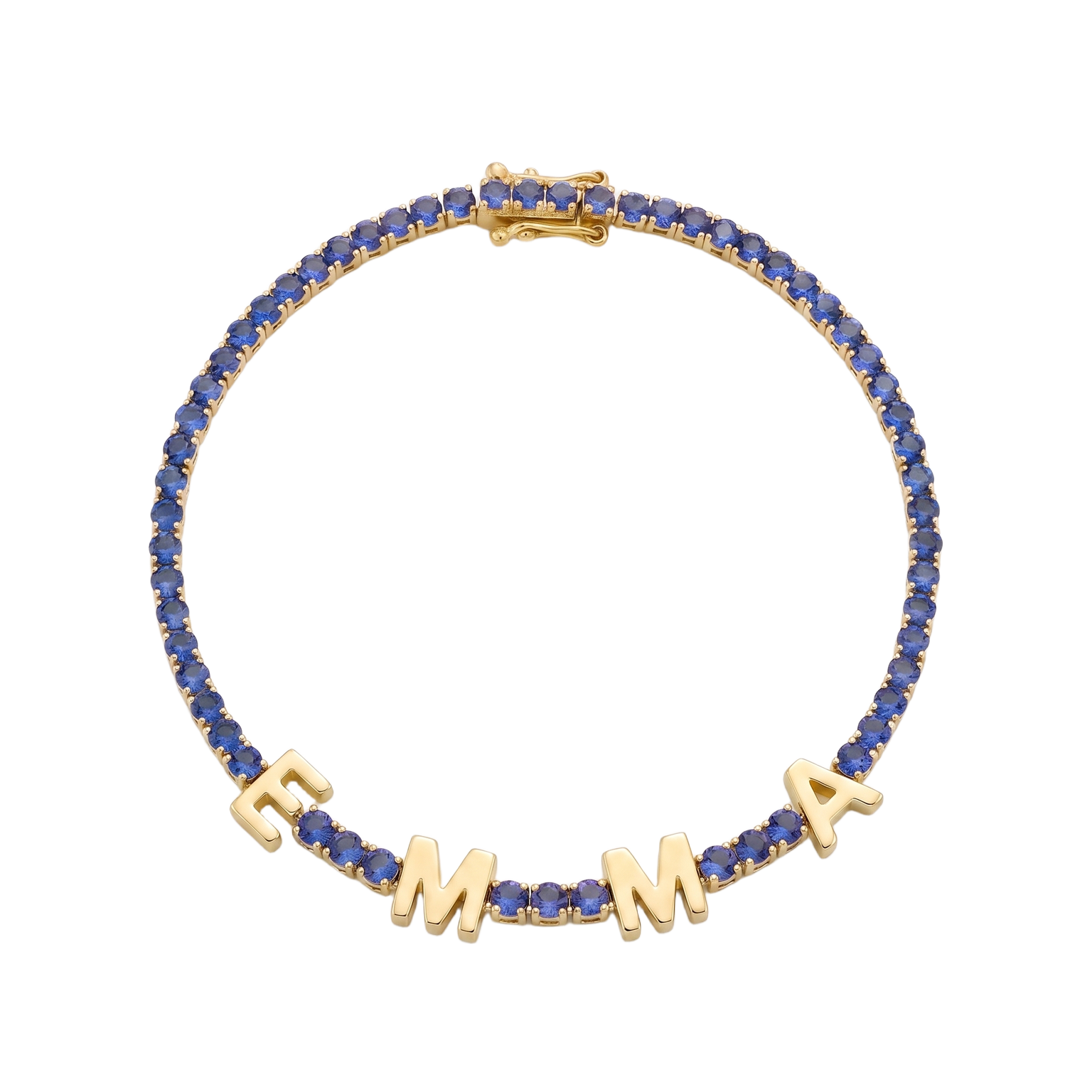 Custom Name Multi-Colour Tennis Bracelet