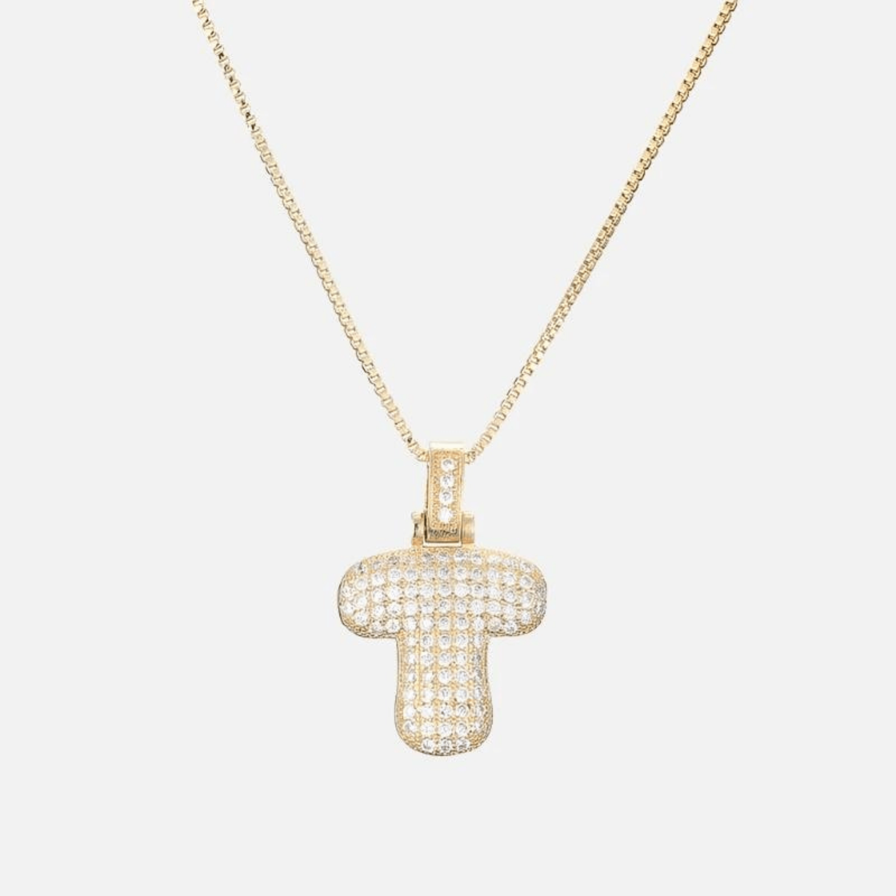 ICED Big Bubble Initial Necklace - Jewelled Me
