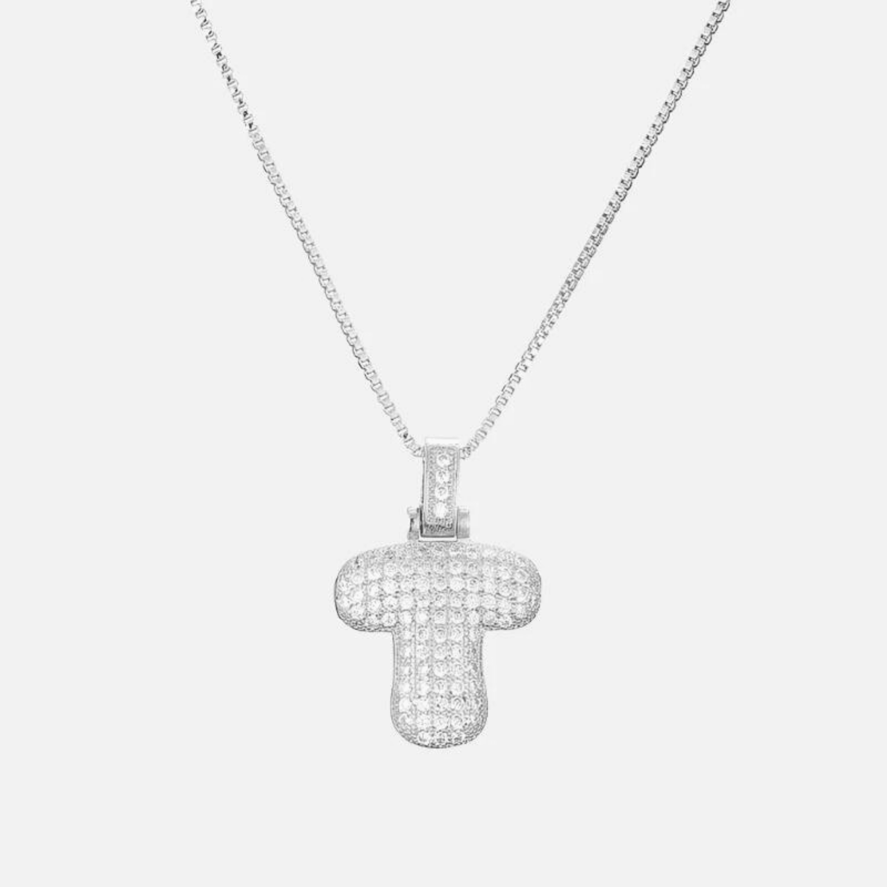 ICED Big Bubble Initial Necklace - Jewelled Me