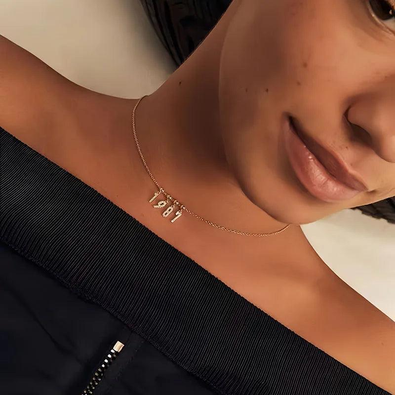 Custom Pave Initial & Name Necklace - Jewelled Me