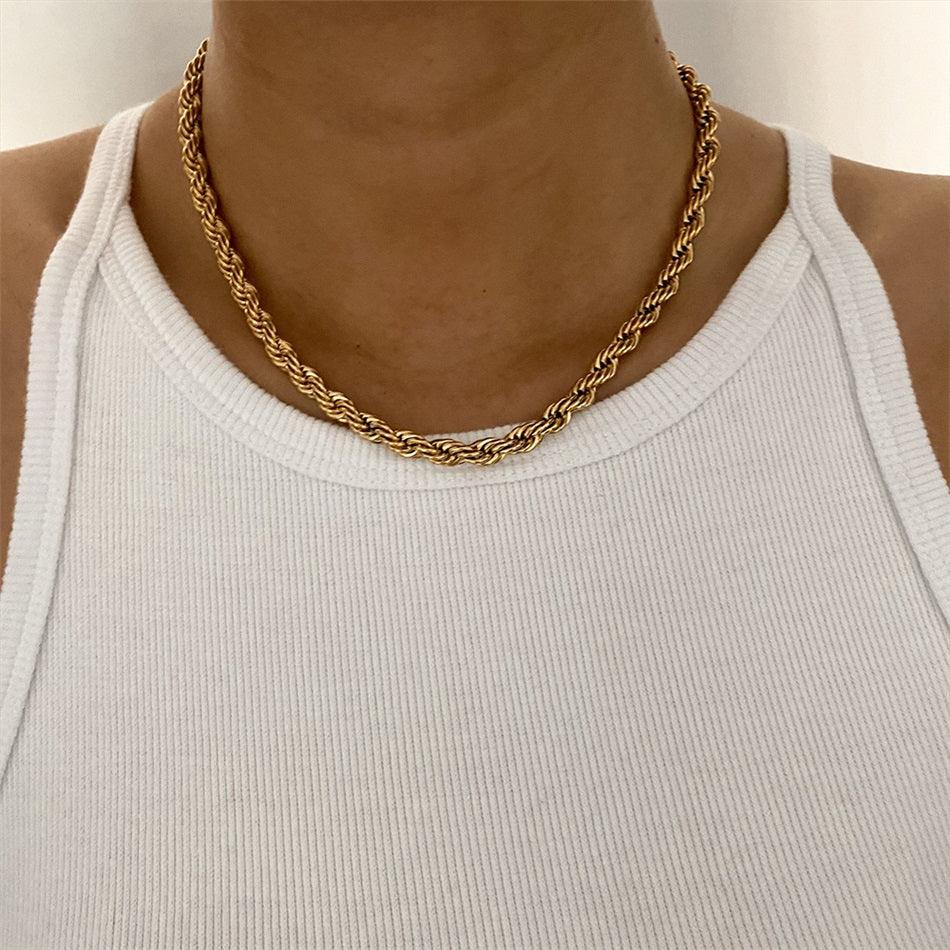 Ornate Rope Chain Necklace (14k Gold-Plated) - Jewelled Me