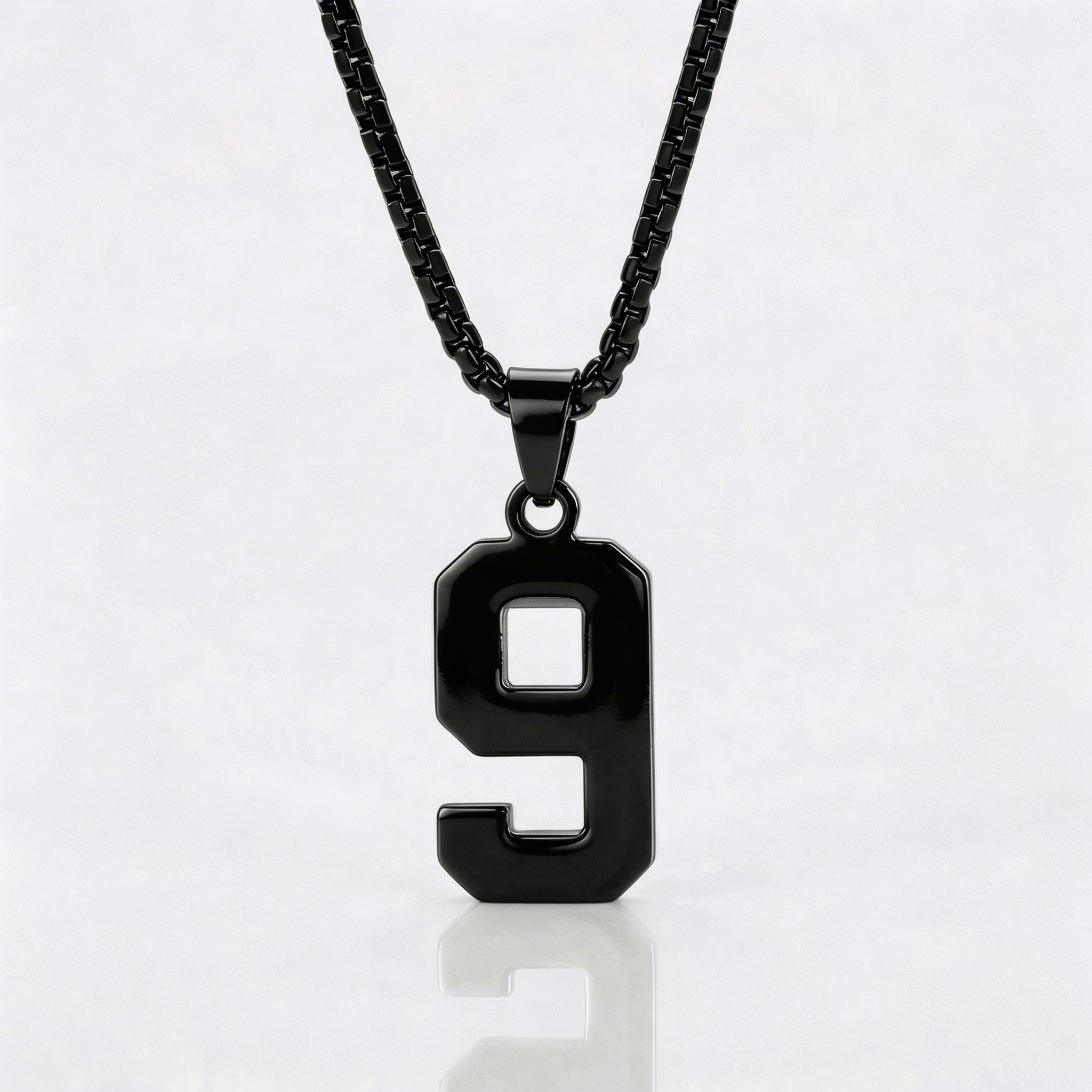 Custom Engraved Sports Number Necklace