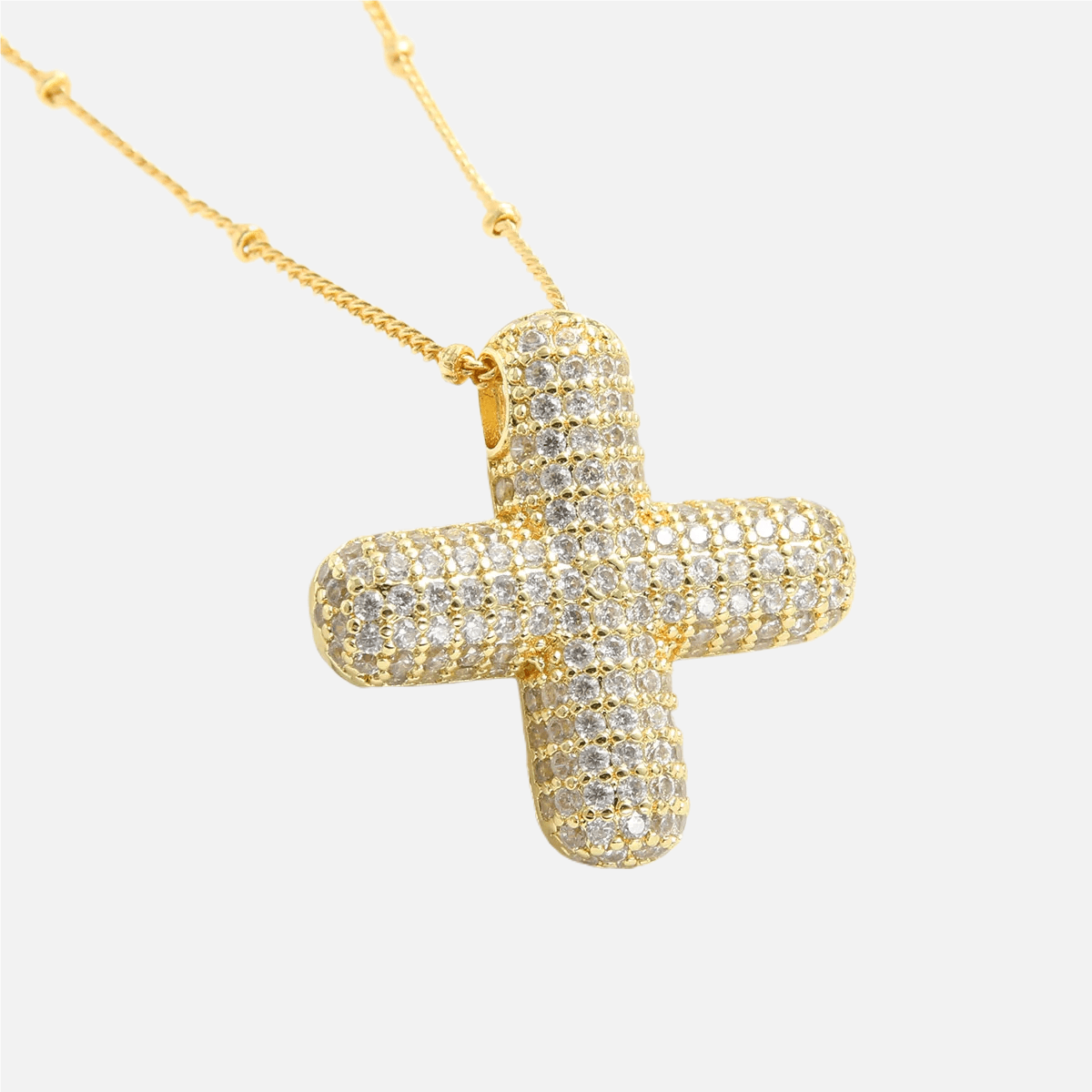 ICED Slim Bubble Initial Necklace - Jewelled Me