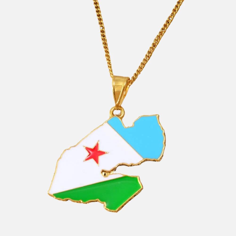 Africa Country/Flag Necklaces - Jewelled Me