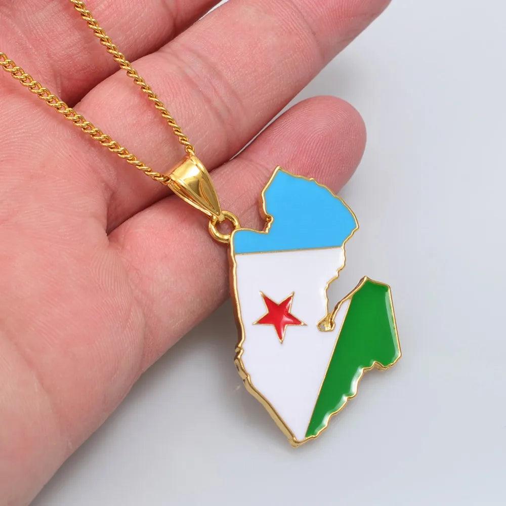 Africa Country/Flag Necklaces - Jewelled Me