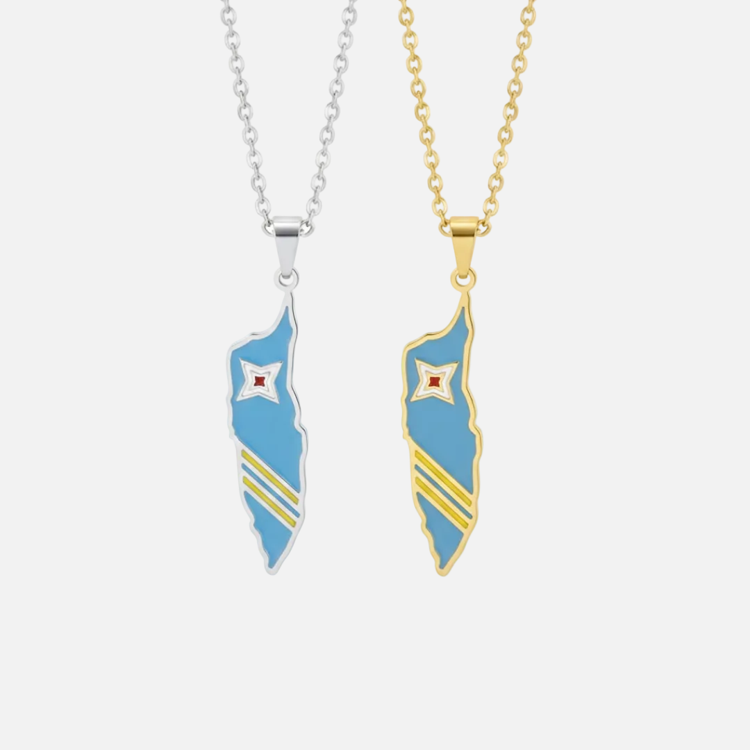 The Americas & Caribbean Country/Flag Necklaces - Jewelled Me