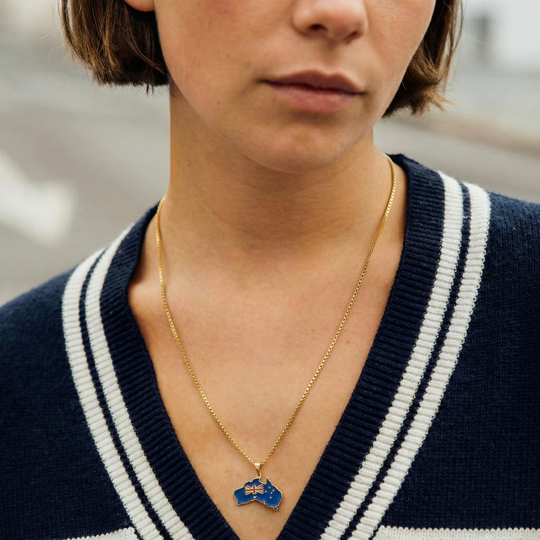 Asian & Oceanian Country/Flag Necklaces - Jewelled Me