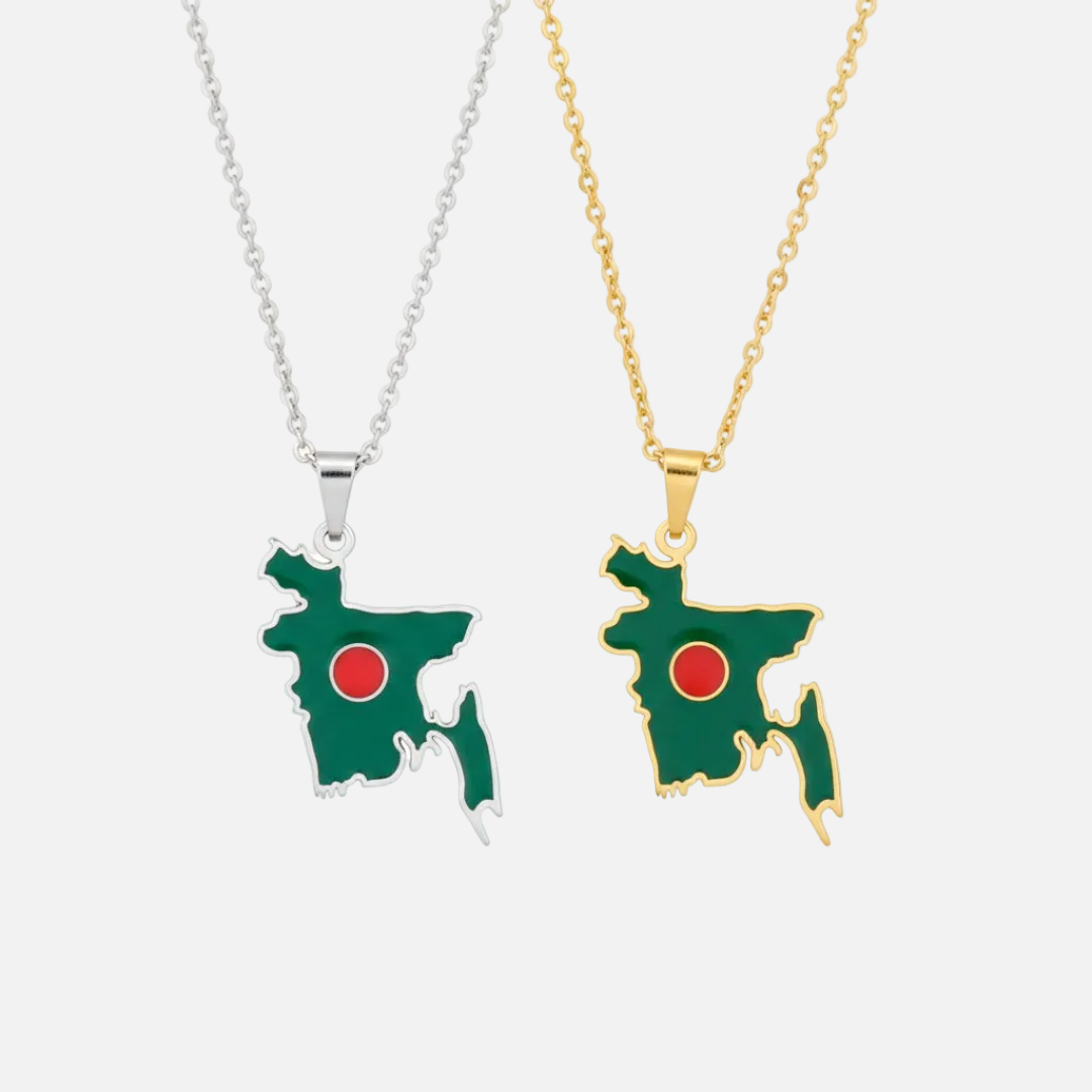Asian & Oceanian Country/Flag Necklaces - Jewelled Me