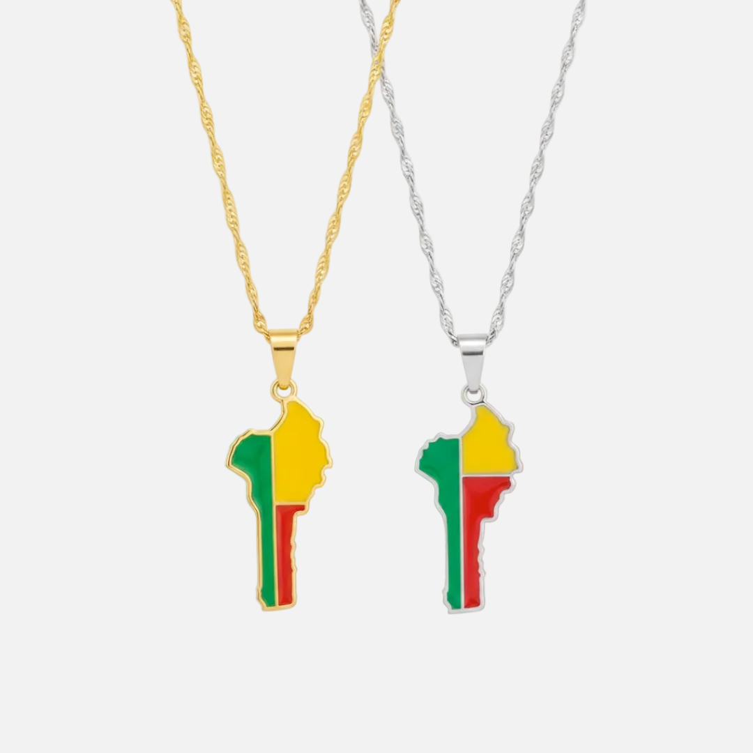 African Country/Flag Necklaces - Jewelled Me