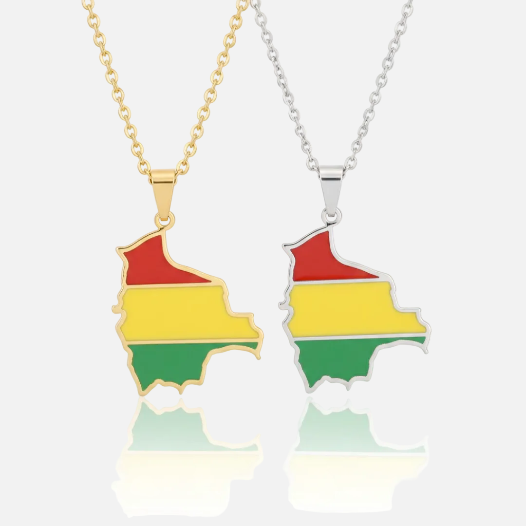 South & Latin American Country/Flag Necklaces - Jewelled Me