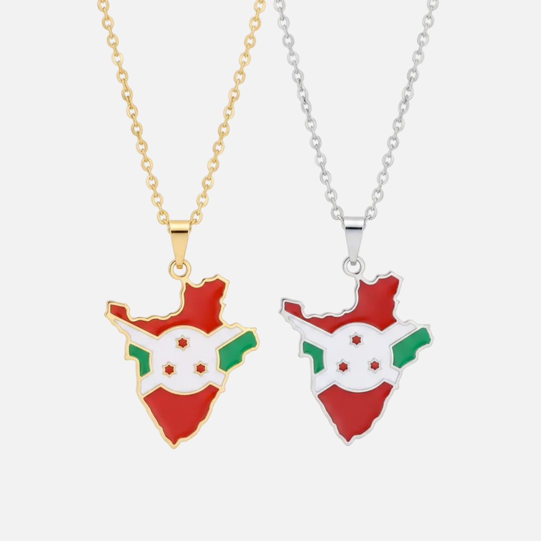 African Country/Flag Necklaces - Jewelled Me