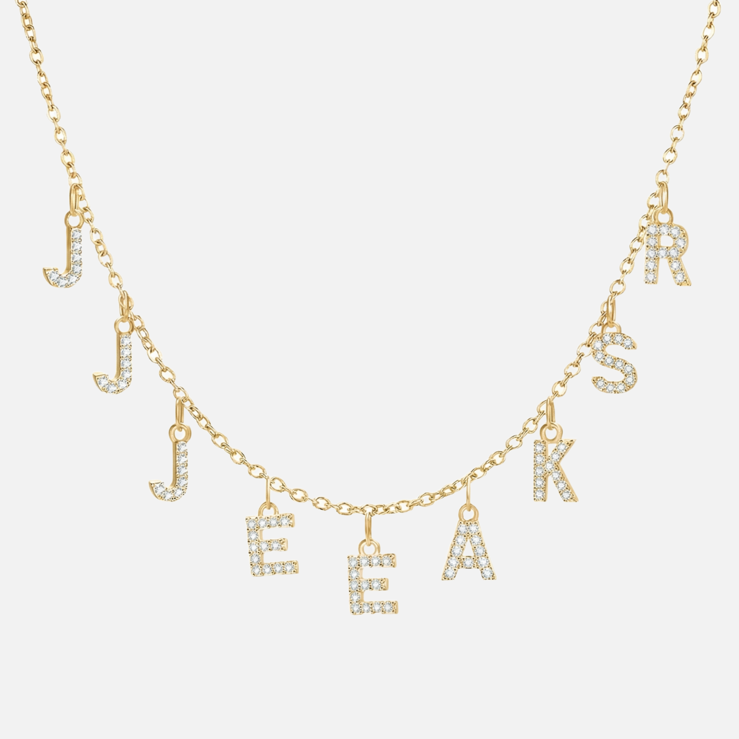 ICED Custom Chandelier Name Necklace - Jewelled Me