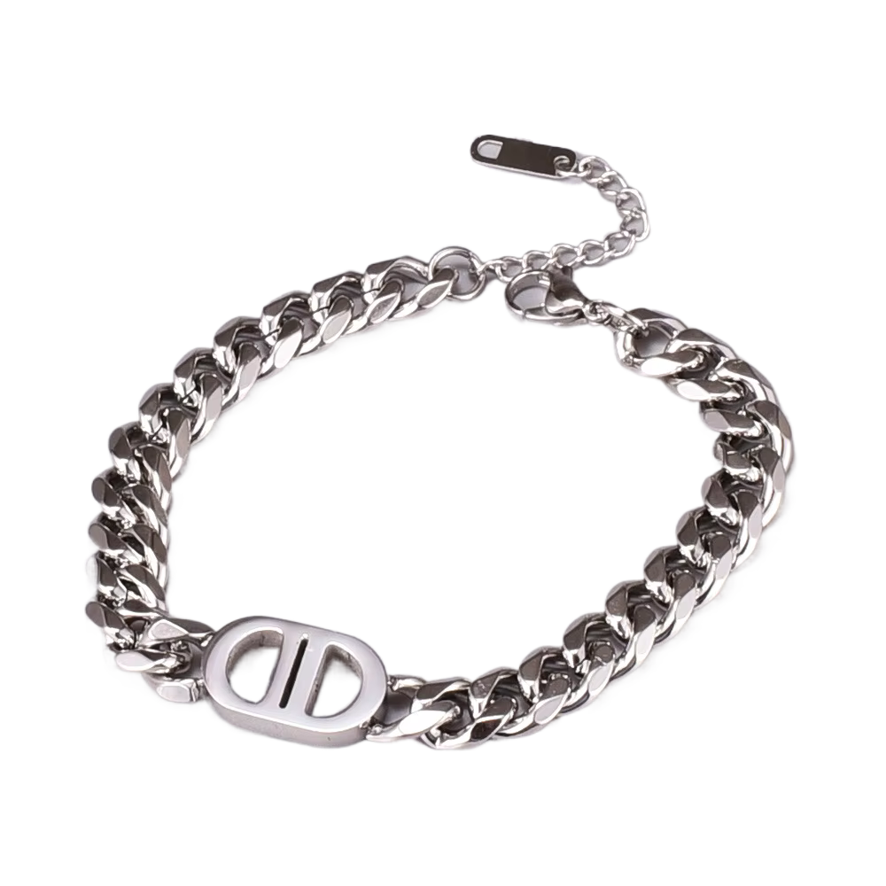 Custom Name Cuban Chain Bracelet - Jewelled Me