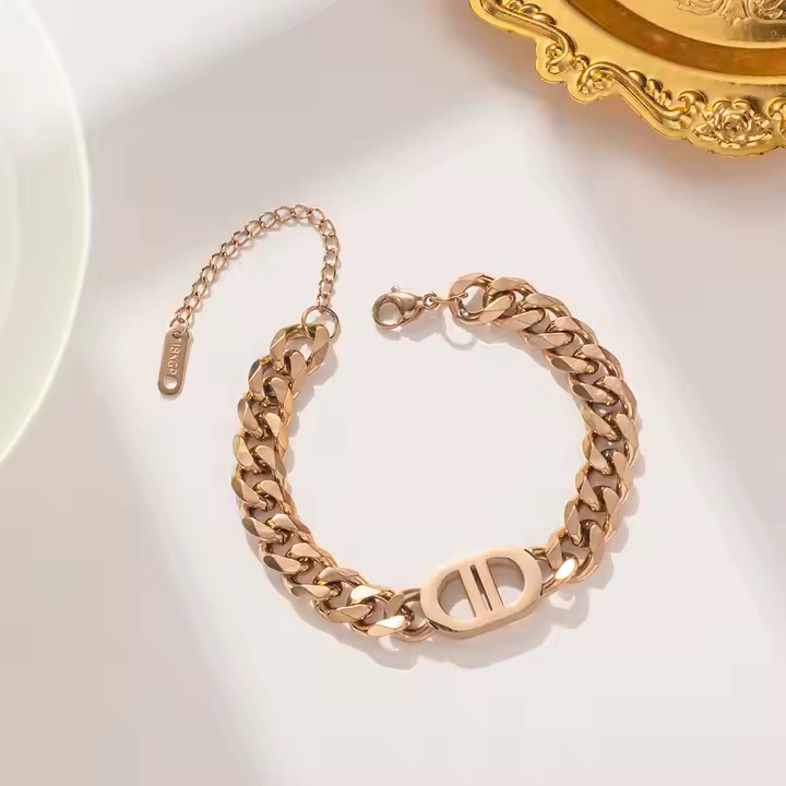 Custom Name Cuban Chain Bracelet - Jewelled Me