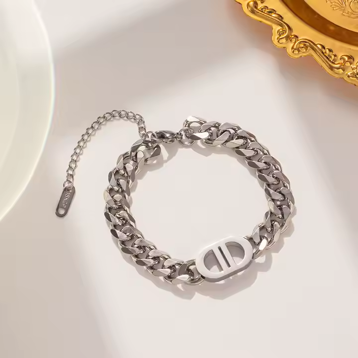 Custom Name Cuban Chain Bracelet - Jewelled Me