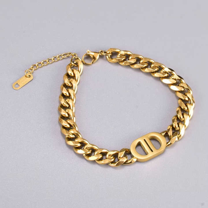 Custom Name Cuban Chain Bracelet - Jewelled Me