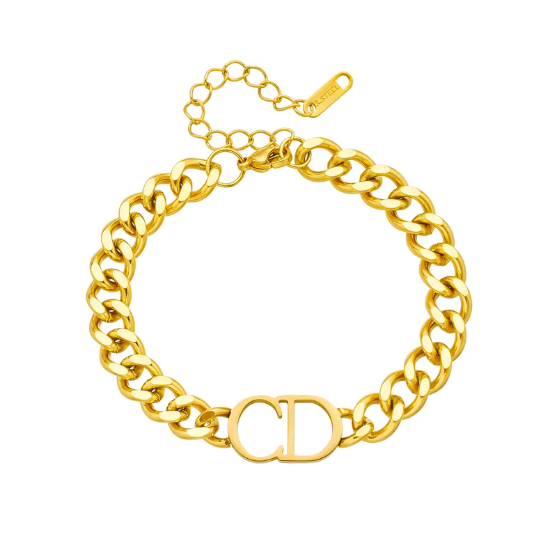 Custom Name Cuban Chain Bracelet - Jewelled Me