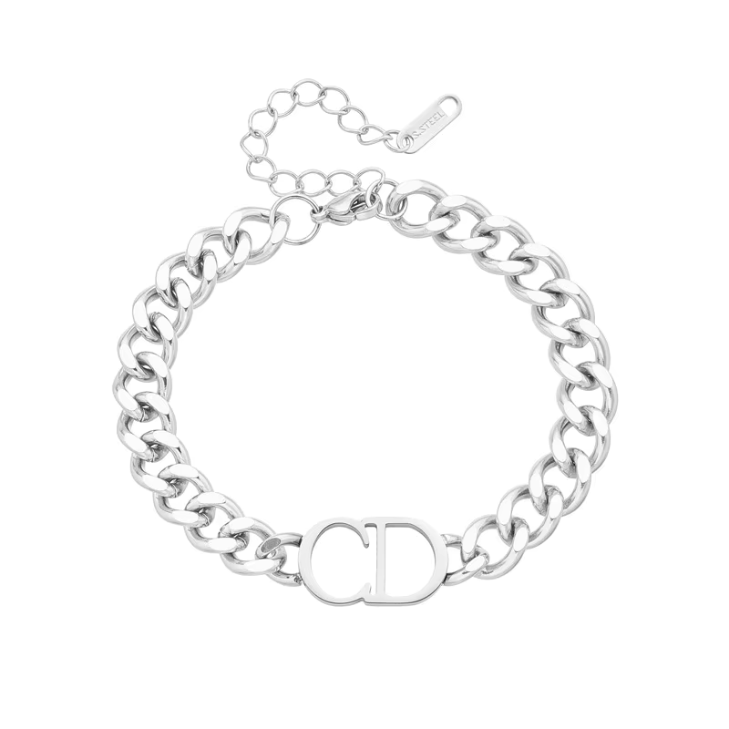 Custom Name Cuban Chain Bracelet - Jewelled Me