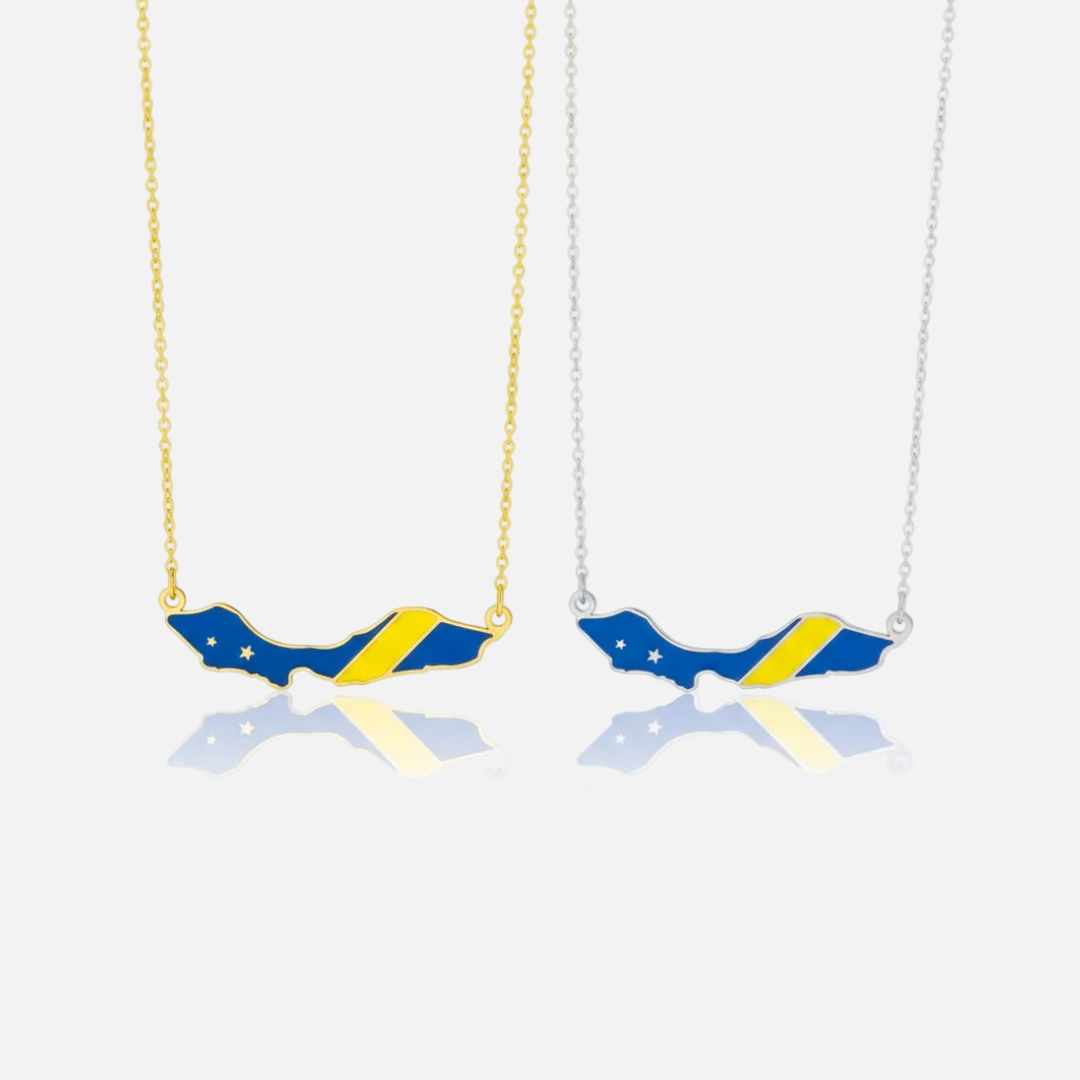 The Americas & Caribbean Country/Flag Necklaces - Jewelled Me