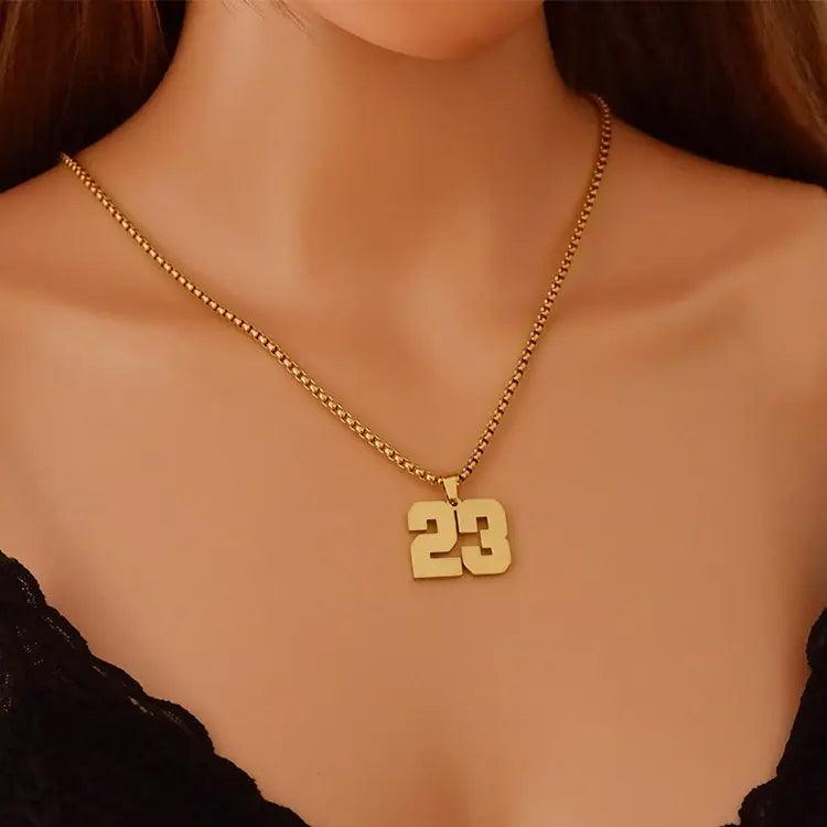 Custom Sports Number Necklace - Jewelled Me