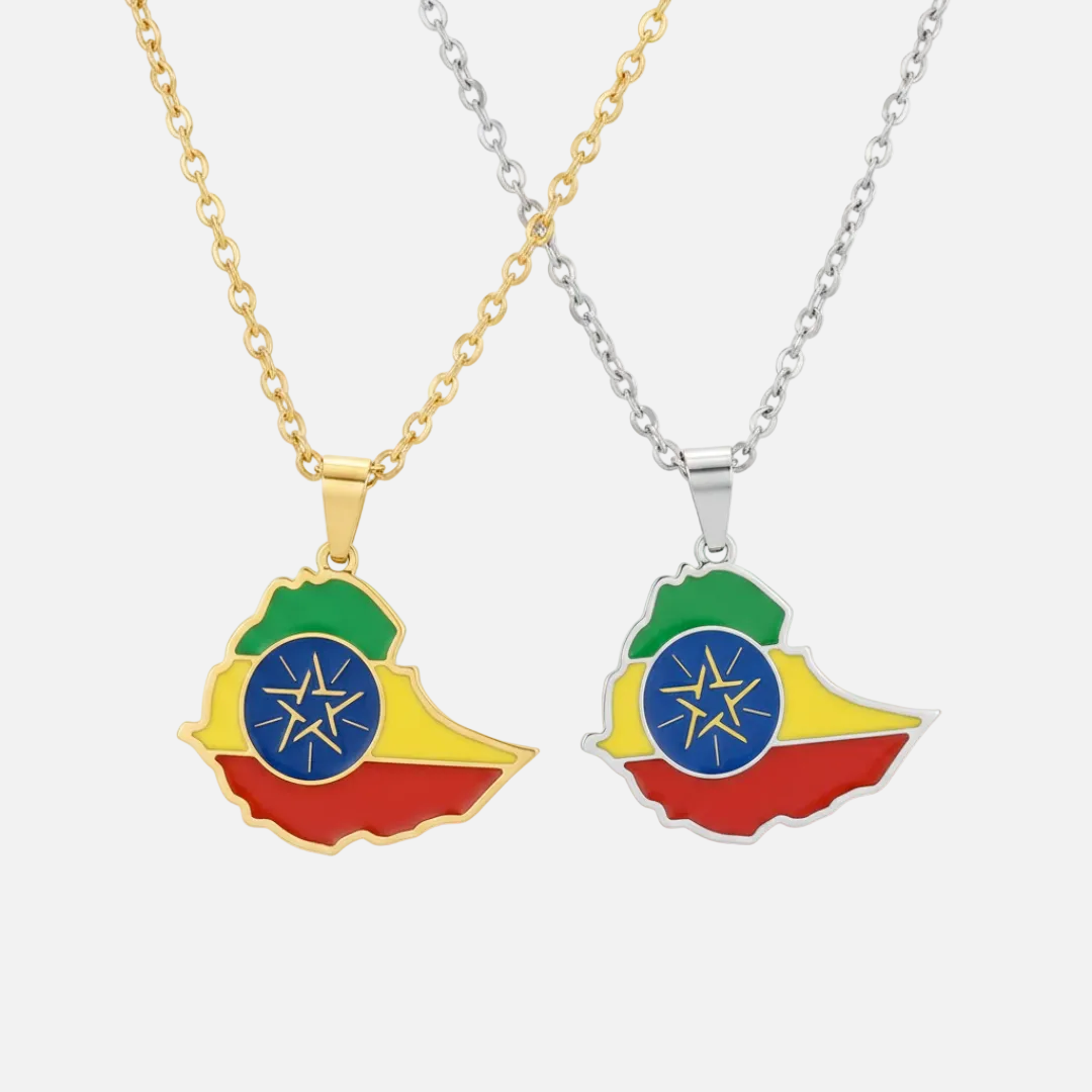 African Country/Flag Necklaces - Jewelled Me