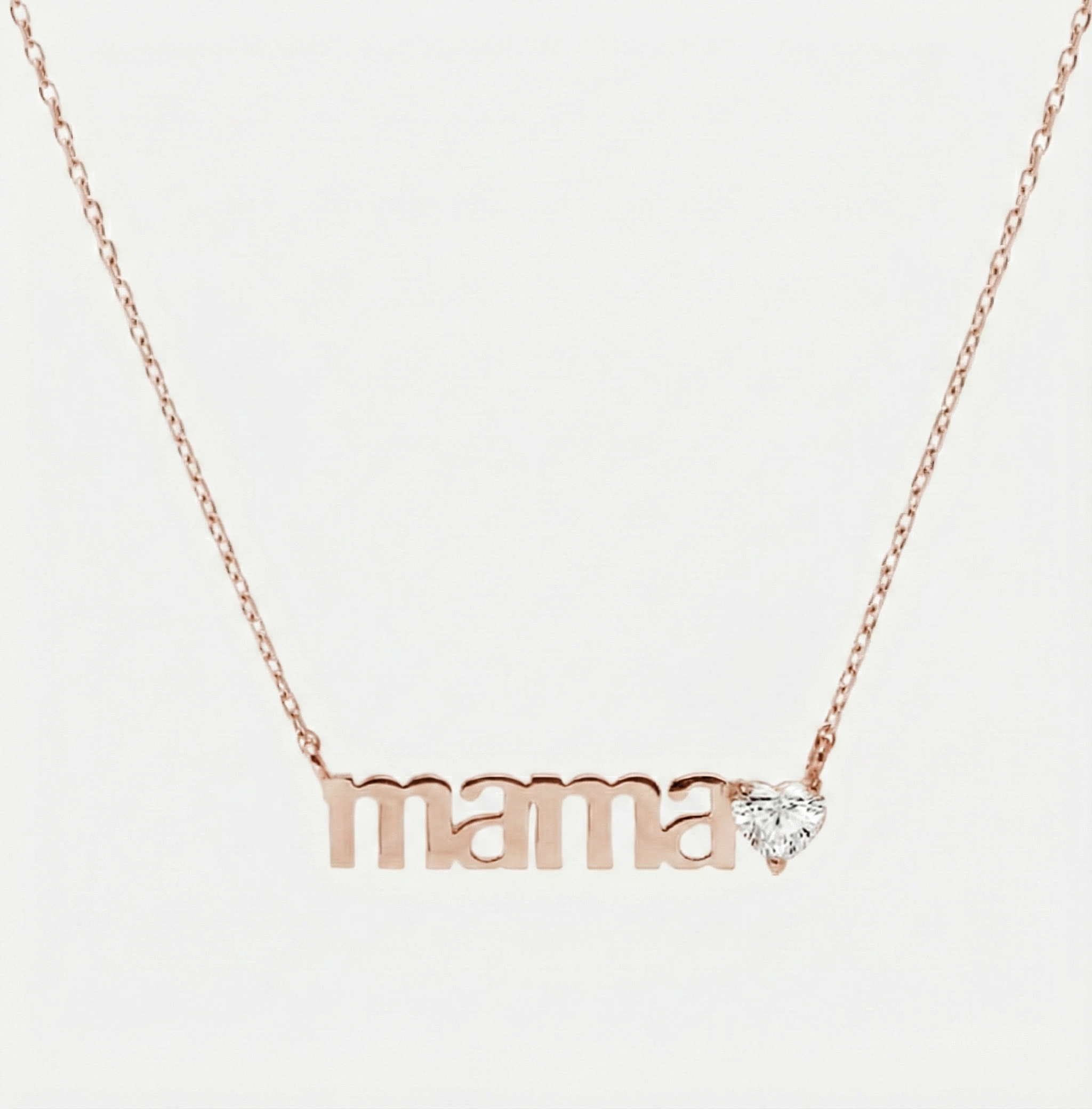 Gemmed Heart Mama Necklace - Jewelled Me