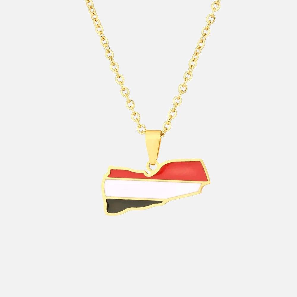 Middle Eastern Country/Flag Necklaces - Jewelled Me