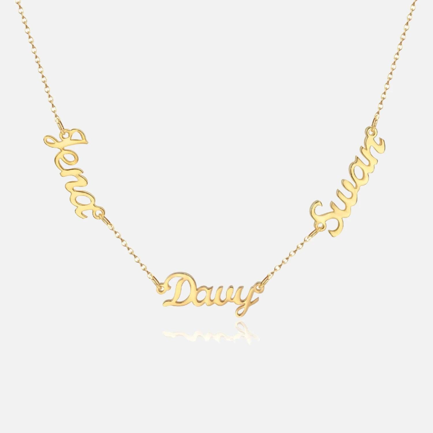 Multiple Name Miami Necklace - Jewelled Me