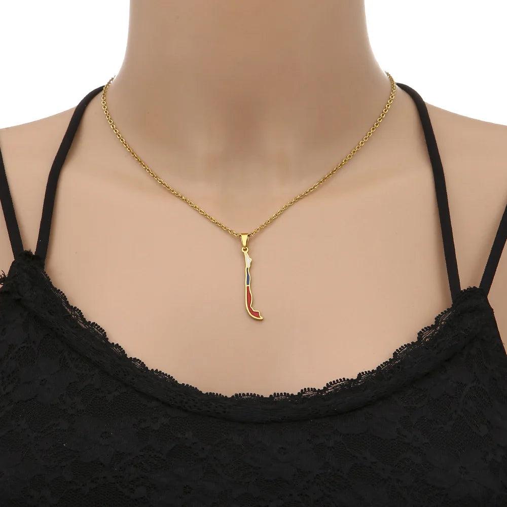 The Americas & Caribbean Country/Flag Necklaces (BACKUP) - Jewelled Me