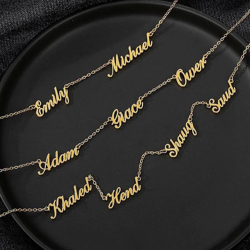 Multiple Name Miami Necklace - Jewelled Me