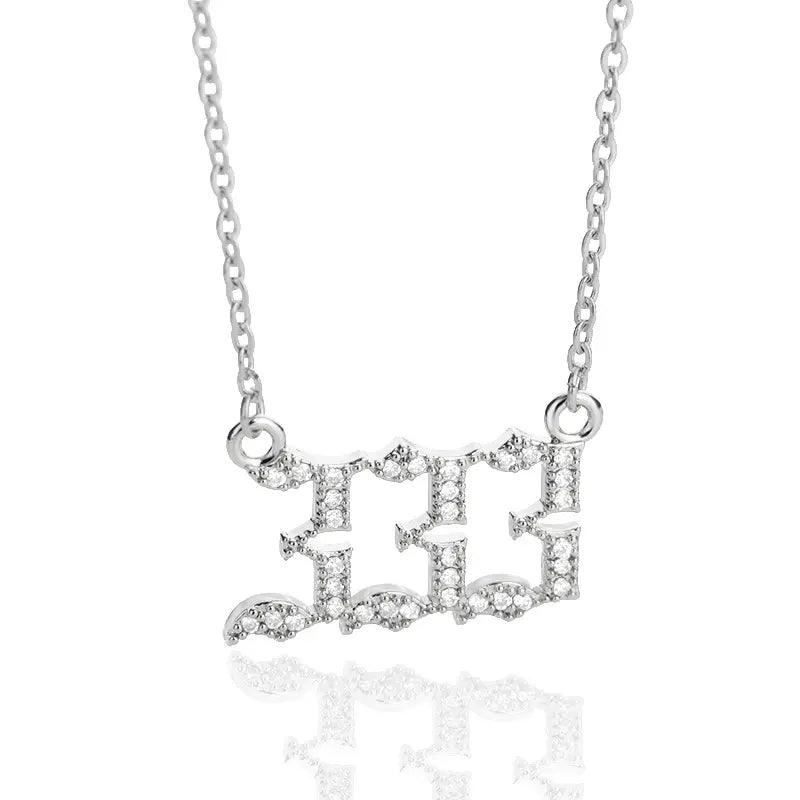 ICED Angel Numbers Necklace - Jewelled Me