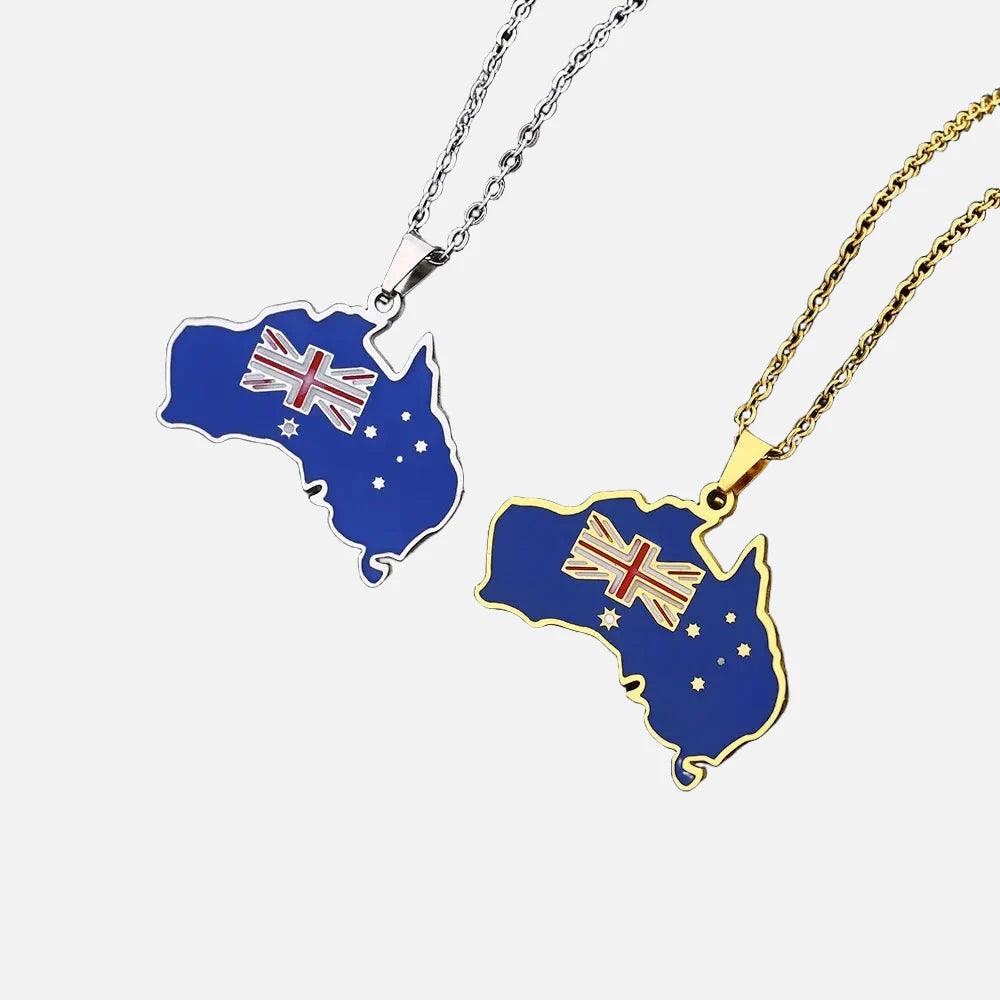 Asian & Oceanian Country/Flag Necklaces - Jewelled Me