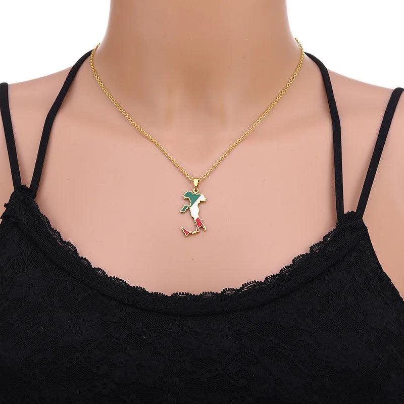 European Country/Flag Necklaces - Jewelled Me