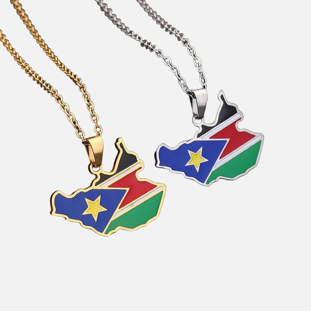 Africa Country/Flag Necklaces - Jewelled Me