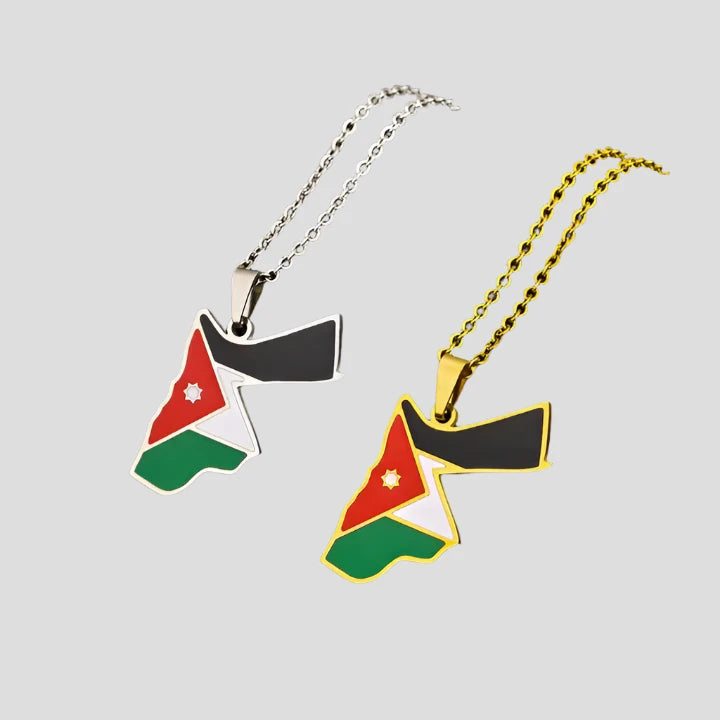 Middle Eastern Country/Flag Necklaces - Jewelled Me