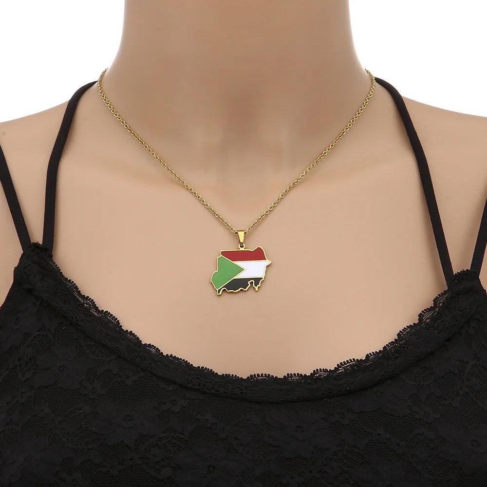 Africa Country/Flag Necklaces - Jewelled Me