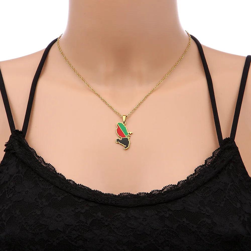 The Americas & Caribbean Country/Flag Necklaces (BACKUP) - Jewelled Me