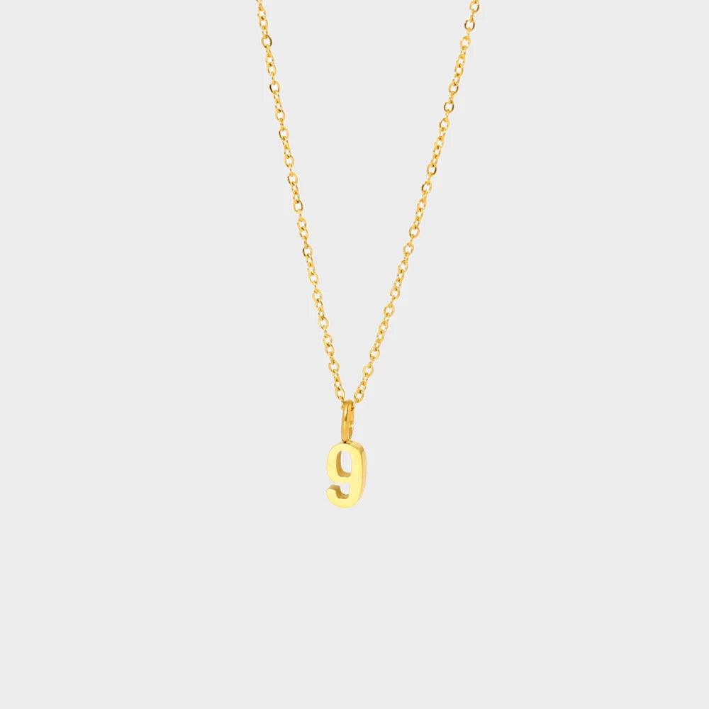Dainty Number Necklace - Jewelled Me