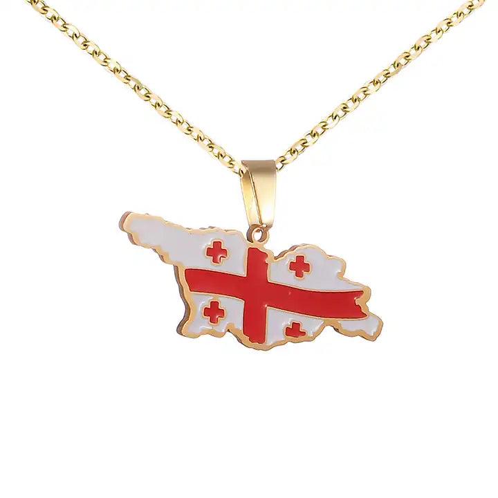 European Country/Flag Necklaces - Jewelled Me