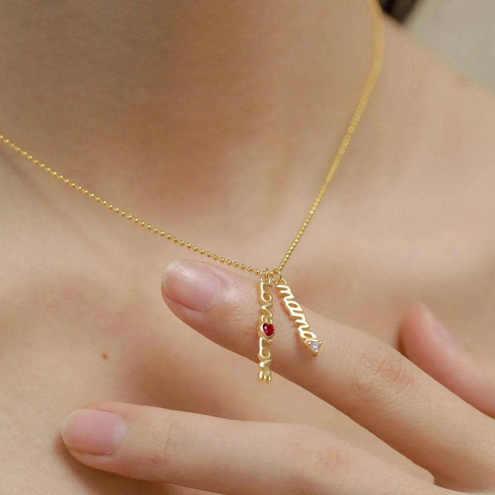 Love, ❤️, Love Mama Necklace - Jewelled Me